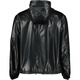 Prada New Year's gift SS22 solid color zipper hooded leather jacket men's black one size 50