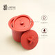 Taiwan Lu Bao stew pot, water-proof stew pot, cross stew pot, small soup cup, ceramic double-covered pot, supplementary food, earthenware pot, steam pot, steaming pot, Zen style black