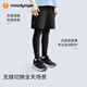 Moodytiger boys' fake two-piece pants, water-repellent and high-elastic 26 spring new children's pants, soft and comfortable basketball sweatpants, carbon black 110