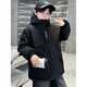 HAL.DUCK down jacket boys' quilted jacket autumn and winter 2026 new large children's clothing winter velvet thickened parka winter cotton coat black one size too small 140 cm