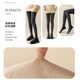 Extra long pressure over-the-knee socks for women in autumn and winter, extra long, thickened, warm, non-slip, jk thigh socks, gray high-knee cotton socks, black, one size fits all