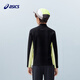 ASICS children's clothing winter half-zip color-blocked long-sleeved moisture-absorbing, heating, warm and comfortable 9000 black 175