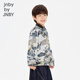 Jnby by JNBY New Jiangnan Buyi children's pullover sweatshirt Y-shaped loose round neck velvet feel 26 spring boys and girls 1Q1412590 461/grey blue 120 cm
