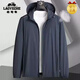 Classic Car (LAOYECHE) High-End Men's Jacket Lightweight Large Size Outdoor Fishing Wear Versatile Fashionable Cool Jacket Woodpecker Navy XL