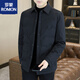 罗蒙（ROMON）鹅绒2025冬季新款男士轻薄羽绒服商务休闲爸爸装高端外套 5858藏青色【鹅绒羽绒服】 M 体重90-115斤