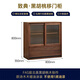 Zhidian solid wood bookcase living room wall-to-ceiling TV cabinet North American black walnut multi-functional combination cabinet small apartment low cabinet single sliding door cabinet for export only