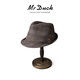 Mr DUCK Birmingham classic British retro men's hat autumn and winter warm woolen jazz hat high-end gentleman hat