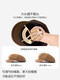 Xiaohongshu's popular model is suitable for square and round faces, small and big head circumferences, PU leather octagonal hat, retro beret for women, autumn and winter, black, small size (52-55cm), one size fits all