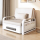 Cama de sofá plegable IKEA Doble de doble uso Plegado de apartamento pequeño plegamiento de cama telescópica de doble propósito Tirando modelo de almacenamiento de 0.8m + esponja de 7 cm
