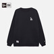 NEW ERA2024 Early Autumn MLB Sweater NY Print Heavy Long Sleeve Trendy Basic Sports 14385256 Black XL