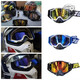 After-travel goggles, outdoor sports glasses, off-road mountain climbing, windproof cycling, large frame, all-inclusive ski protection, red and white frame + transparent film