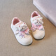 ABJA non-slip girls' velvet warm cotton shoes 2025 winter new cartoon cat bow soft bottom bread shoes pink 32