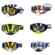 After-travel goggles, outdoor sports glasses, off-road mountain climbing, windproof cycling, large frame, all-inclusive ski protection, red and white frame + transparent film
