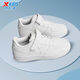 Xtep children's white shoes 2025 new student comfortable white sneakers fashion sneakers girls low-top shoes new white 34