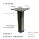 Jieyunmao stainless steel sofa legs, furniture legs, cabinet legs, table legs, thick metal legs, bed legs, bedside table legs, coffee table TV cabinet legs, black titanium brushed 65CM high adjustable foot pads