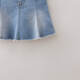 MARC&JANIE Mark Jenny blue denim girls' version A denim skirt children's skirt skirt spring new style 560176 light denim - ready stock 110 cm (recommended height 101-110cm)