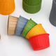 Fantasy silicone muffin cake cup, oil-proof curled edge paper cup, high temperature resistant oven oil paper cup, dessert table paper cup, orange curled edge paper cup, 50 pieces