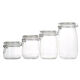 Fantasy sealed jar glass food bottle honey soaked wine kimchi jar pickled pickles empty bottle storage storage sugar jar 500ml round galvanized card