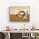 Villa electric meter box hydraulic decorative painting modern simple horizontal version restaurant weak current box hanging painting abstract art living room mural abstract art 12596-2 mirror crystal porcelain 100*80 cover size 84*73 black