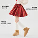 Yoyo One Girls Skirt Winter 2025 New Children's Red Plaid Woolen Skirt Girls New Year Skirt New Year 4507 Red 140 140cm