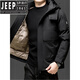 JEEP SPIRIT2026 Новый зимний мужской пуховик Мужская теплая куртка среднего возраста Утепленная куртка для папы 8688 Пуховик Moon Silver White L (80-100Jin Jin равен 0,5 кг)