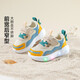 Minibala mini Bala light shoes 26 new boys' sports shoes mesh girls' casual shoes baby shoes children's shoes coffee blue tone 24 (shoe inner length is about 14.8cm)