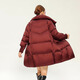 Woodpecker versatile high-end mid-length casual down jacket 2025 new winter loose thickened warm white duck down jacket for women