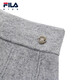 FILA children's clothing short skirt 2025 winter new style casual and comfortable woolen skirt for girls, middle and large children, dark ink gray-MG 110