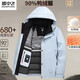 Snow Flying (SNOWFLYING) high-end brand down jacket men's short sports coat winter new 90 white duck down thickened warm charge men black