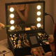 Makeup artist makeup box LED mirror with light 2025 new portable large capacity for easy storage 20-inch eight lights plug-in + charging makeup follower