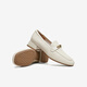 Bestu 2026 Spring New Loafers Fashionable Commuting Metal Buckle Women's Shoes C7253AA6 Beige 37