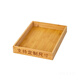 Yusenyi Bamboo Tray Rectangular Bread Display Tray Cake Shop Bakery Shop Pastry Tray Bamboo Wood Food Mooncake Wooden Tray 30*30