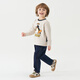 Ma Latin children's T-shirt 2025 winter new style boy retro long-sleeved T-shirt beige 130