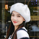 Changyin 2024 Mink Fur Beret Pumpkin Hat Fashionable Thickened Winter Versatile Winter Furry Warm Adult Milk Tea Color One Size