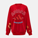 Adidas Taobo New Year's Year of the Horse Girls' Sports and Casual Round Neck Pullover Red Sweatshirt KV7000 KV7000 One Size 116