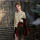 Sancai 2026 Spring New Flower Lapel Sweater Sweater Simple Long Sleeve Cardigan Jacket Casual M