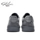 Shachi Herrenschuhe Herbst und Winter Neue Brettschuhe Herrenschuhe der Gelegenheitsschuhe Mode Britisch vielseitige Leinwandschuhe flache Schnürschuhe Männer Grau 41 (255 mm) Lederschuhgröße