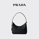 PRADA/Prada Gift Women's Prada Re-Edition 2005 Cow Leather Mini Handbag Black