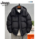 JEEP SPIRIT пуховик мужской с высоким наполнением, короткий зимний стиль, утолщенный, для экстремальных холодов, съемный капюшон, теплая хлебная куртка кремового цвета M 130Jin Jin весит с точностью до 0,5 кг.