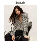 Ba&shbash2026 new early spring retro holiday style printed shirt temperament top women's long-sleeved shirt 1E26PIA ECRU L 2