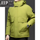 JEEP SPIRIT2026 Новый зимний мужской пуховик Мужская теплая куртка среднего возраста Утепленная куртка для папы 8688 Пуховик Moon Silver White L (80-100Jin Jin равен 0,5 кг)