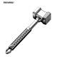 Aoyanlai German 304 stainless steel double-sided steak hammer household commercial meat tenderizer tool (A type) anti-slip precision cast 304 hammer_steak clip