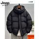 JEEP SPIRIT пуховик мужской с высоким наполнением, короткий зимний стиль, утолщенный, для экстремальных холодов, съемный капюшон, теплая хлебная куртка кремового цвета M 130Jin Jin весит с точностью до 0,5 кг.