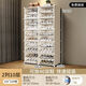 Shoe box storage box transparent transparent shoe box storage box shoe storage home door shoe cabinet plastic storage cabinet 1 hard plastic transparent door widened 2 columns 8 layers 16 grids (32 pairs of large size shoes
