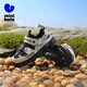 Minibala (minibala) children's shoes, children's sandals, new summer river tracing shoes, boys' breathable beach shoes, girls' sports and leisure, anti-collision and versatile, gray size 33, suitable for feet length 19.3-20.0cm