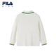 FILA children's clothing long-sleeved 2026 spring new boys' POLO shirt cloud white-WT 105