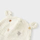 Tongtai (TONGTAI) Newborn Hat Summer Pure Cotton Newborn Baby Mesh Fetal Hat Baby Going Out Cute Jacquard Windproof Hat Off-White 0-6 Months, 38-44cm