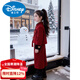 Disney Girls New Year Clothing Set 2026 Chinese Style Red Festive New Year Clothing Winter Children's New Chinese Style Two-piece Set Suit 130 cm