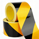 Qilu Anran Black and Yellow Reflective Film Warning Tape Twill Warning Sticker Width 5cm Long 25m Wall and Floor Safety Warning Reflective Strips