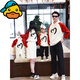 G.duck high-end street parent-child clothing autumn and winter clothing family of three mother and daughter dress family clothing baby father and son hooded sweatshirt red/apricot 120 girls dress 120